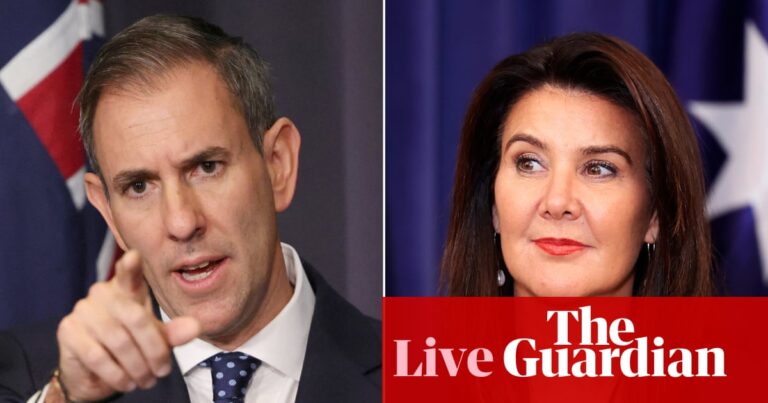 Australia politics live: Hume denies Chalmers’ claims that Coalition would ‘end super as we know it’; NAB profits rise as customers show signs of stress