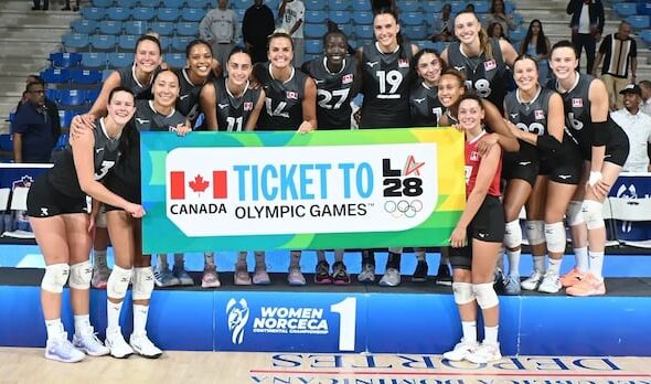 Canadian women's volleyball team qualifies for Olympics for 1st time since 1996