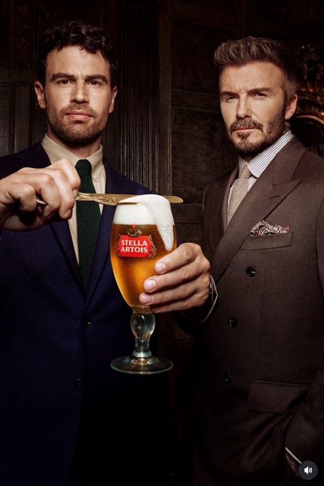 David Beckham has got in on The Gentlemen action as he teamed up with Theo James for his latest Stella Artois advert