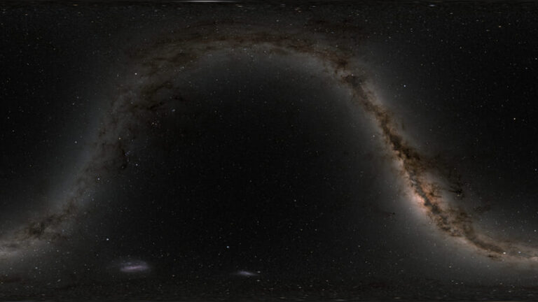 A star map published by NASA in 2020.