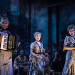 Jewelle Blackman, Kay Trinidad and Yvette Gonzalez-Nacer as the original fates in 'Hadestown' on Broadway.