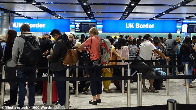 Heathrow passengers have been 'strongly advised' to arrive via train and avoid travelling by road (File image)