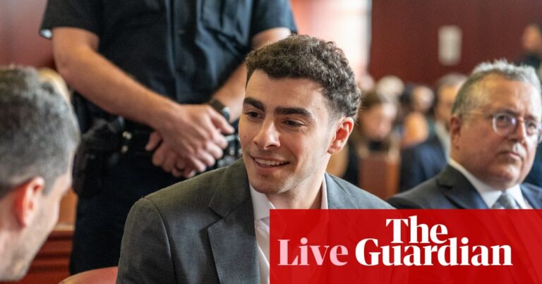Luigi Mangione says ‘I shot Mr Thompson’ and pleads guilty on federal charges linked to healthcare CEO’s killing – live