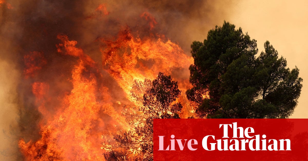 News live: Australian company ‘deeply saddened’ by fatal collision of its two firefighting helicopters in Greece