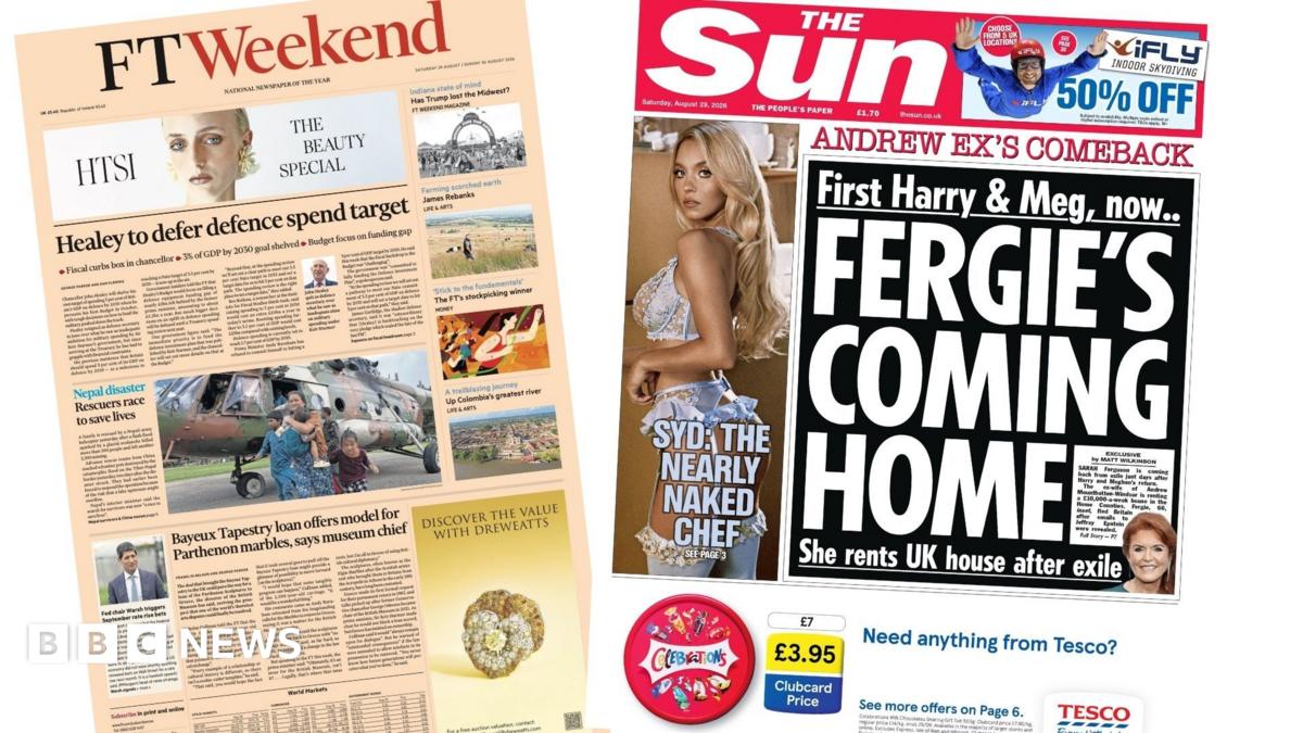 The headline on the front page of the Financial Times reads: 'Healy to defer defence spend target.'