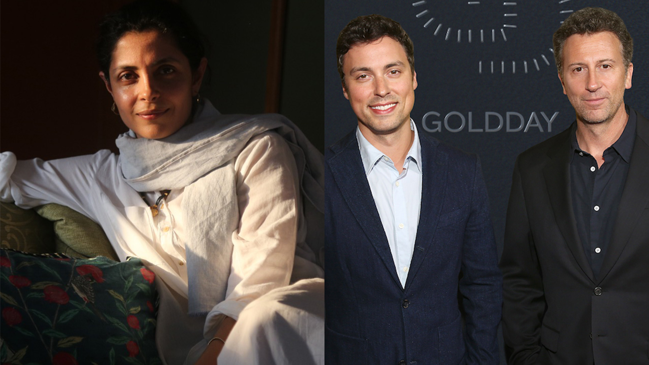 Nitya Mehra with Jonathan Goldstein and John Francis Daley for Paramount animated movie Diya