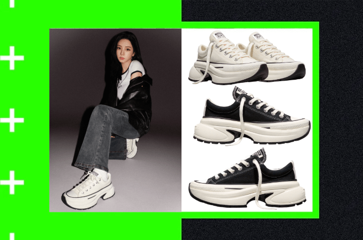 Karina x Converse Run Star Crush Egret/Egret/Black Shop Online
