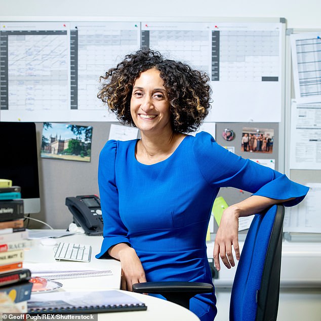 Britain's strictest head teacher Katharine Birbalsingh is celebrating her pupils getting almost 70 per cent A and A* grades – more than double the national average