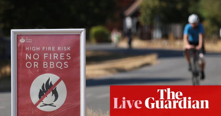 UK heatwave live: Burnham considers ban on disposable barbecues to prevent wildfires