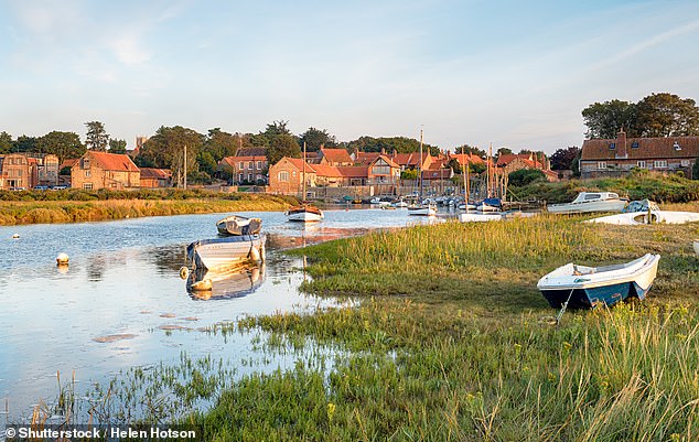 The village of Blakeney in Norfolk, which Sybilla compares to the London borough of Richmond