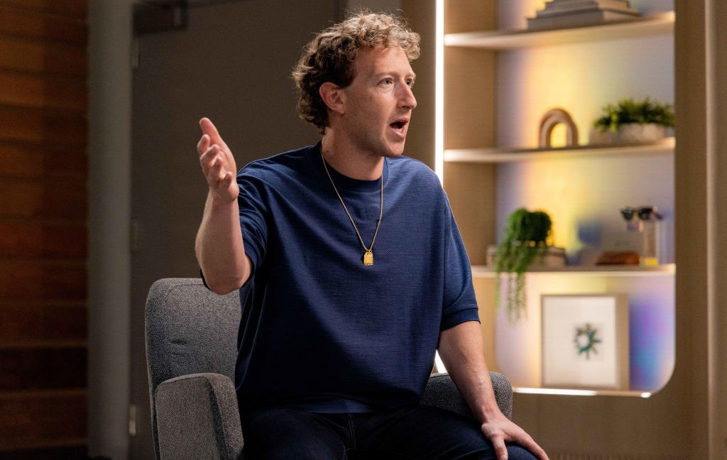 Mark Zuckerberg gesturing
