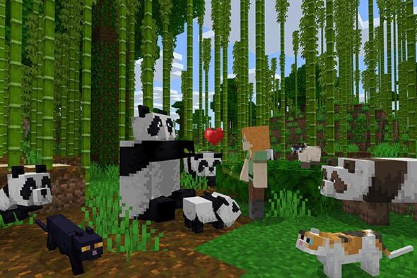 scene from Minecraft