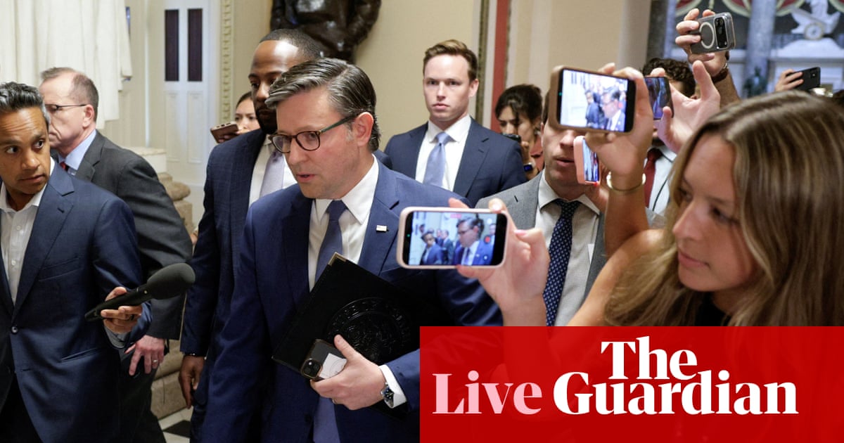 House to vote on stopgap funding bill as lawmakers scramble to avoid government shutdown – US politics live