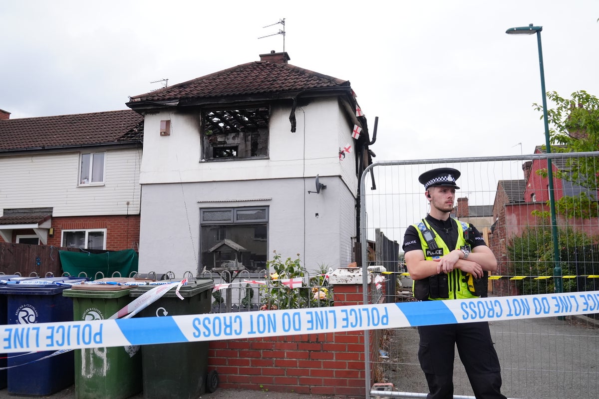 Man charged with murder after Middlesbrough fire that killed girl, 7, and her aunt
