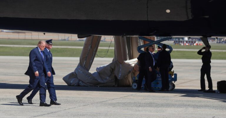 Military personnel accidentally triggered Air Force One emergency slide ahead of Trump’s flight to Dallas