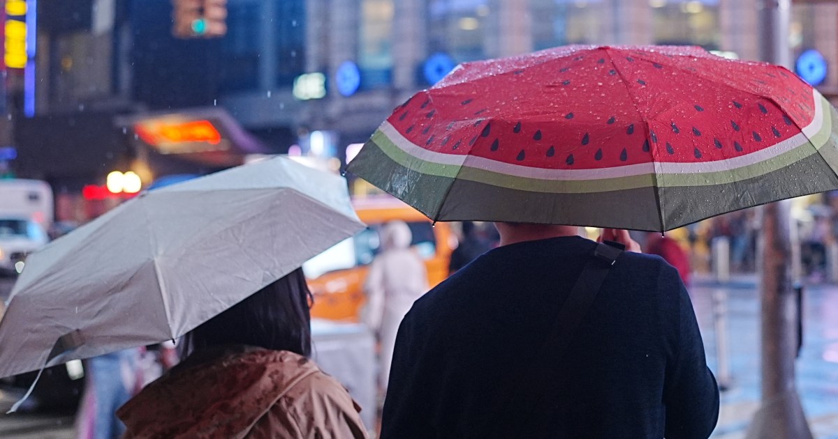 New York City warns of possible flash floods as thunderstorms develop along East Coast