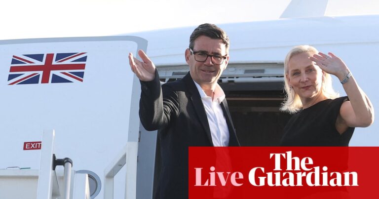 UK not ‘on the slide’, Burnham to tell UN as he gears up for first meeting with Trump – UK politics live | Politics