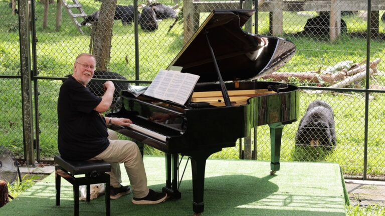 Yes' Rick Wakeman Performs Show for Rescue Bears at Animal Sanctuary