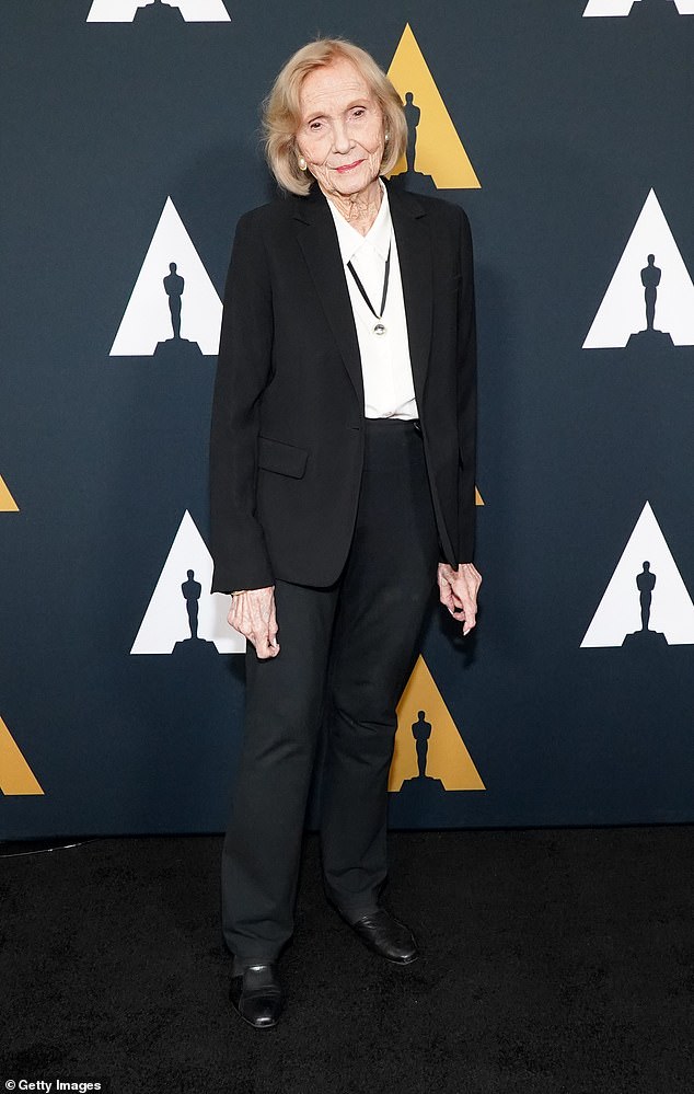 Eva Marie Saint, the Oscar-winning actress who starred in classic films including North By Northwest and On the Waterfront, has died at 102. Saint's spokesperson revealed she died on Tuesday of natural causes, according to The Hollywood Reporter; Above, in 2019