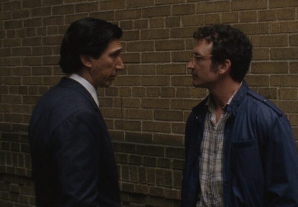 Adam Driver and Miles Teller in 'Paper Tiger.'