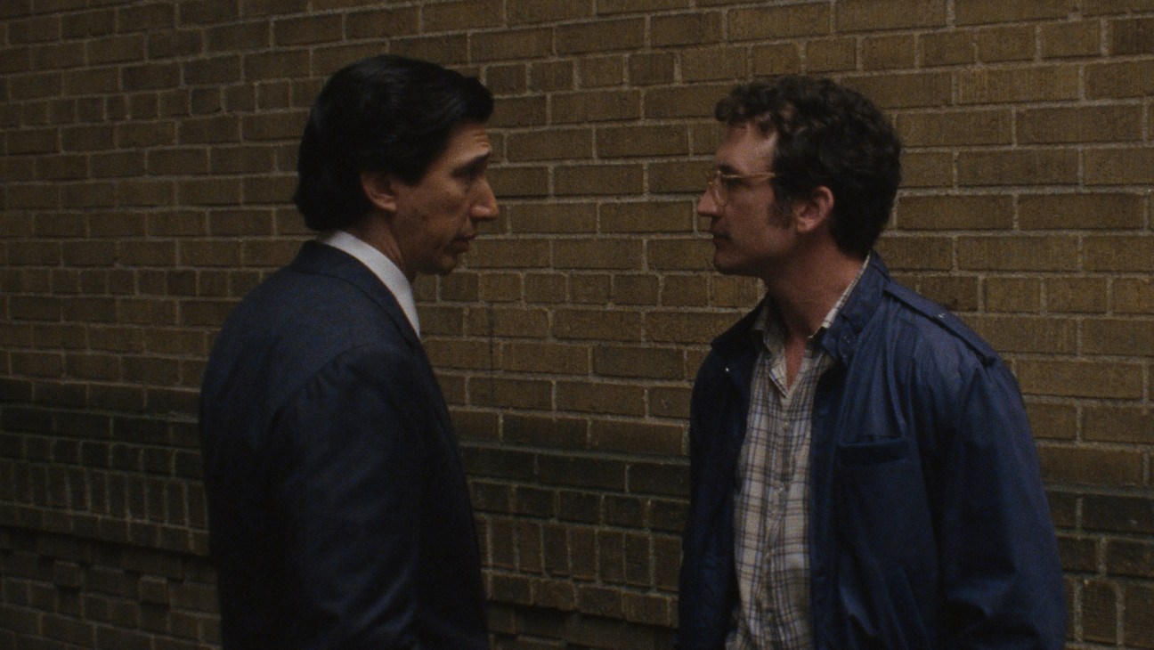 Adam Driver and Miles Teller in 'Paper Tiger.'