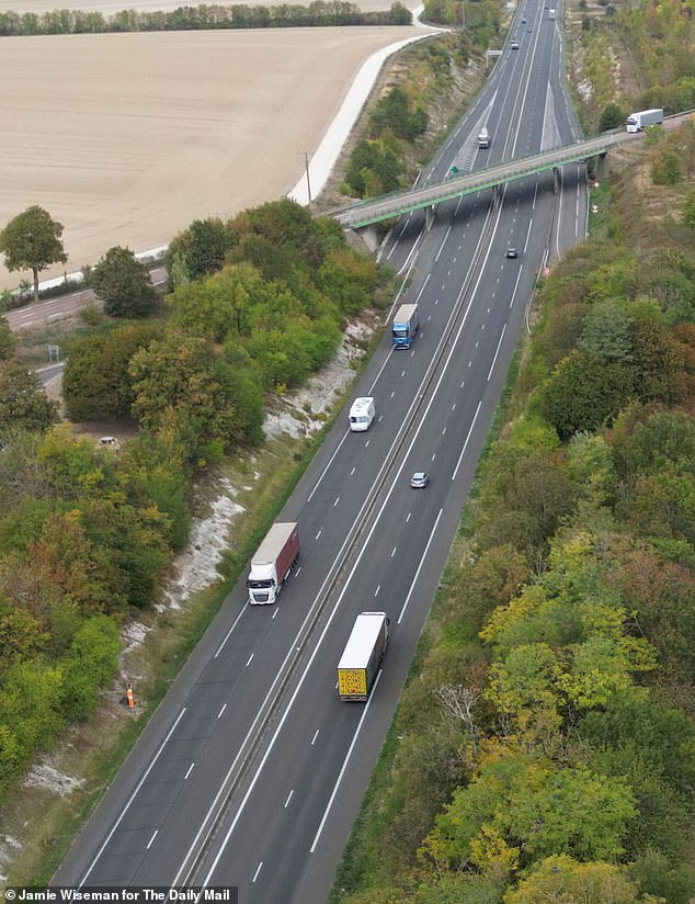The A26 motorway running through France is used by British tourists on the drive to or from their holiday gites and campsites - but is also used to bring thousands of migrants to the UK