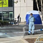 Police are investigating after a woman in her 20s was found unconscious on the ground and pronounced dead in Churchyard Row, south London